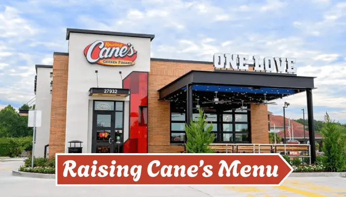 Raising Canes Menu Raising Canes Menu