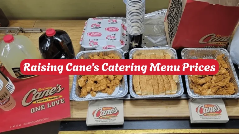 Raising Canes Catering Menu Prices