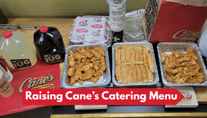 Raising Canes Catering Menu