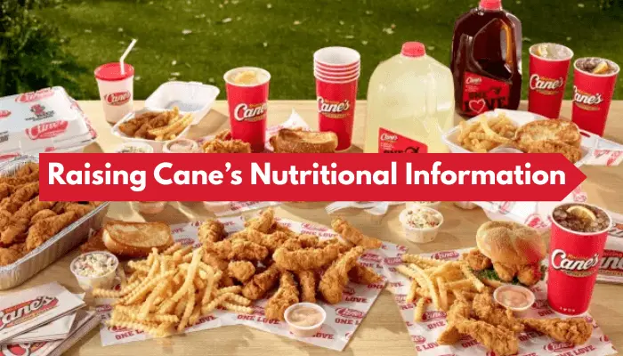 Canes Nutritional Information Canes Nutritional Information