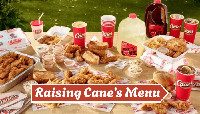 Raising Canes Menu